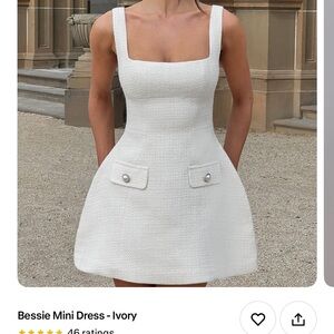 Babyboo Bessie Mini Dress - Ivory (M)